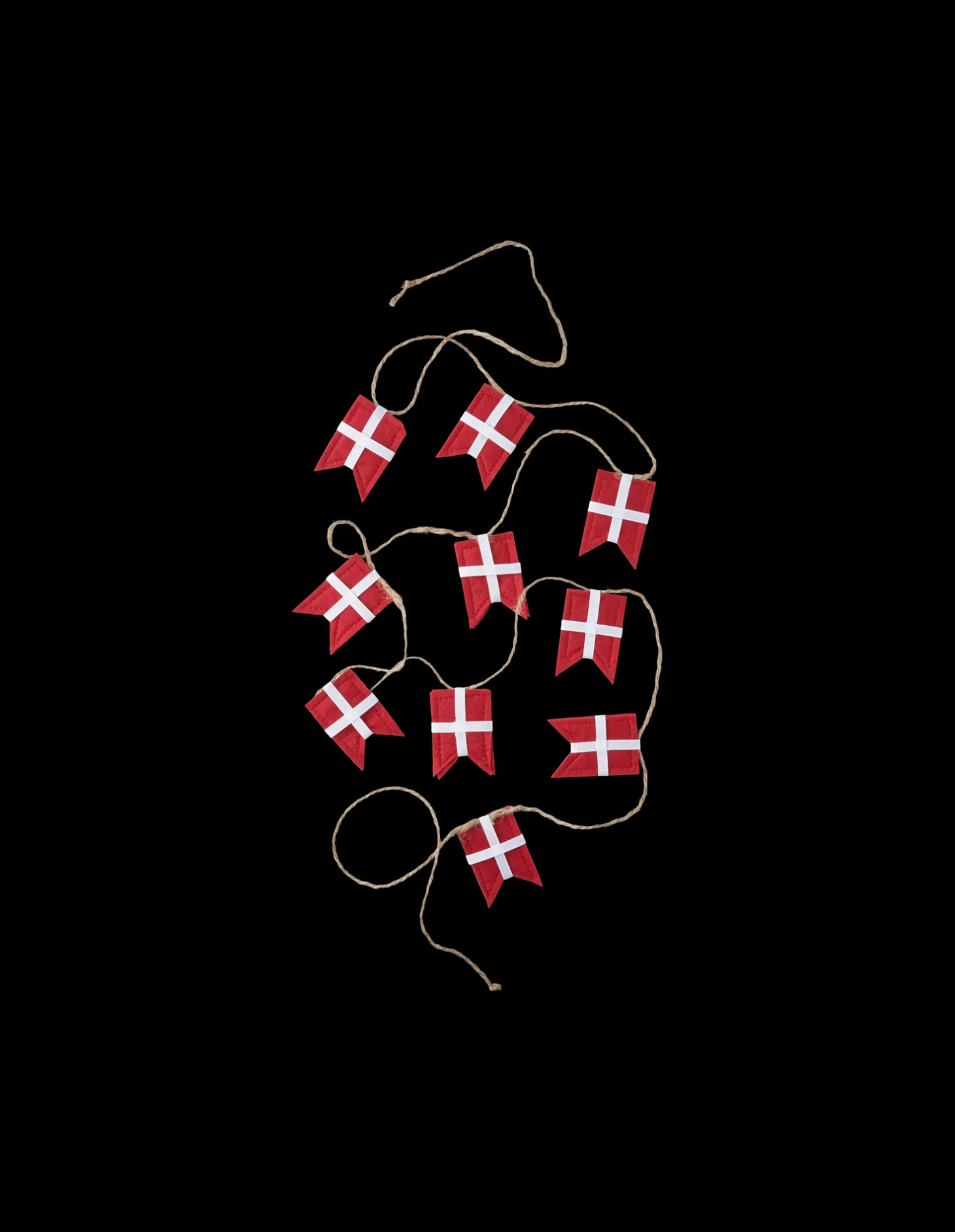 Flagranke Med Dannebrogsflag
