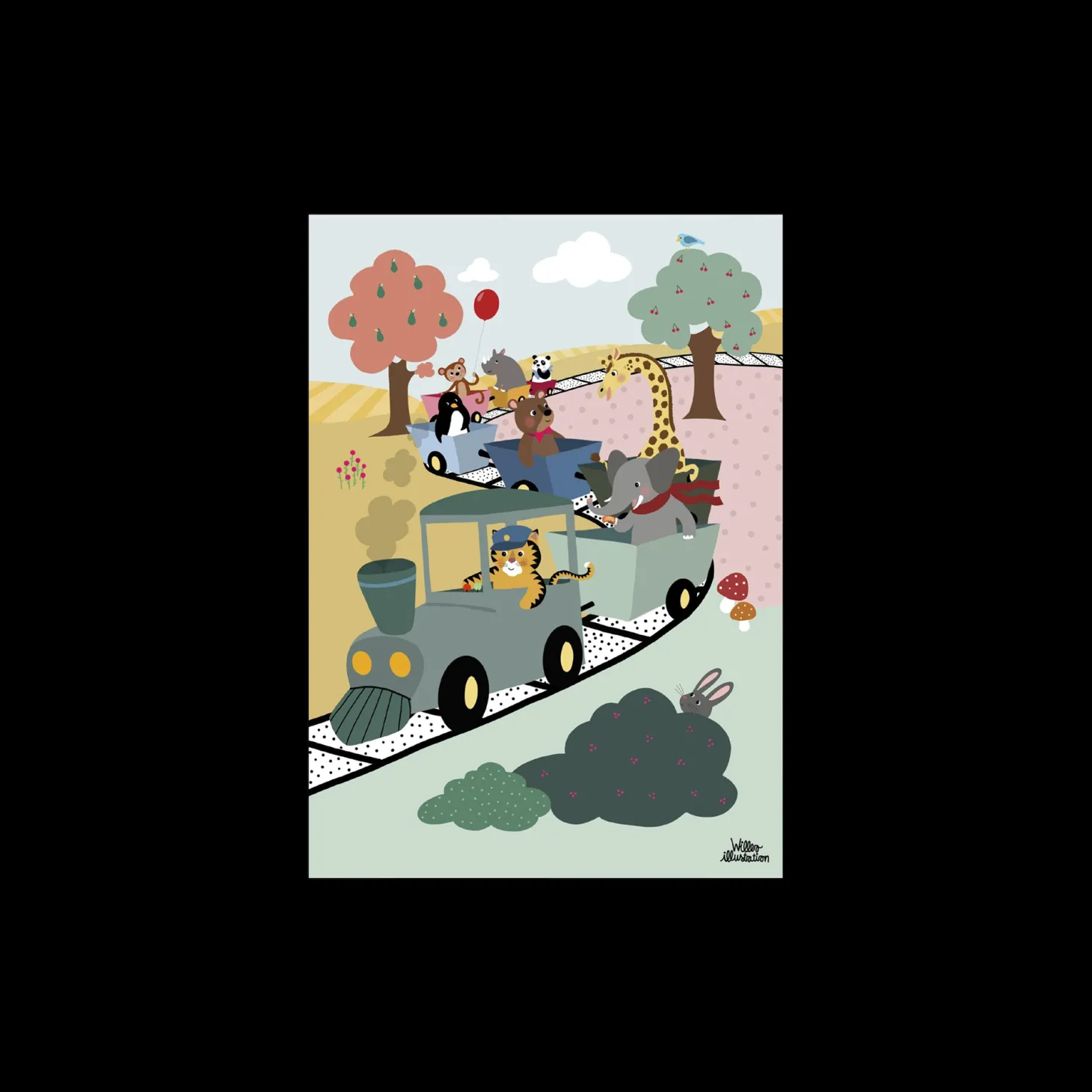 Plakat Adventure Train A3