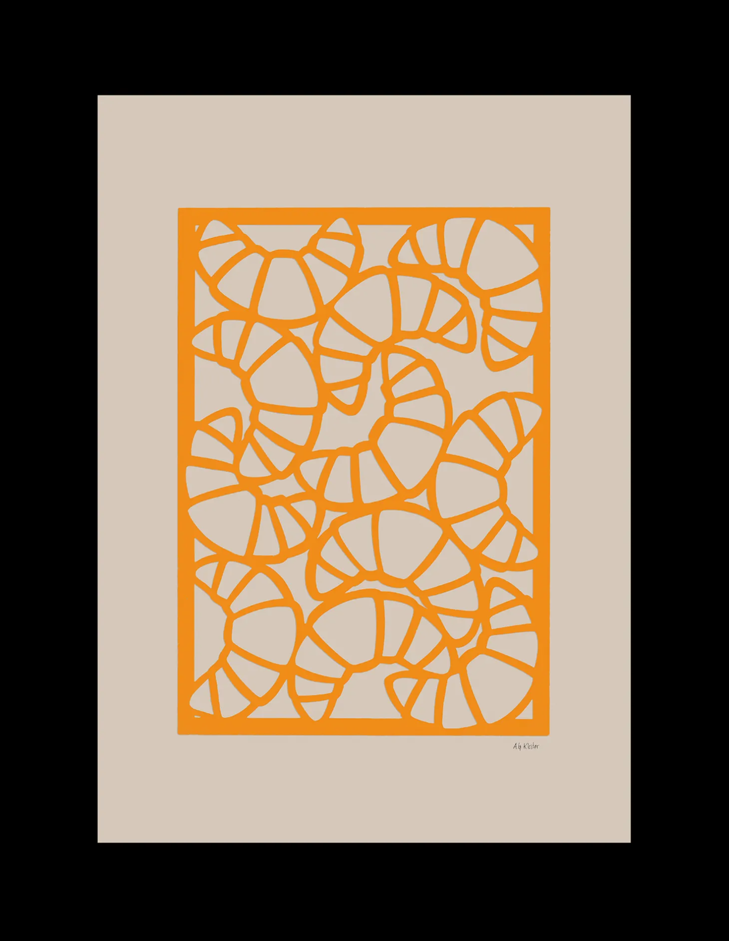 Plakat Croissants 50 X 70